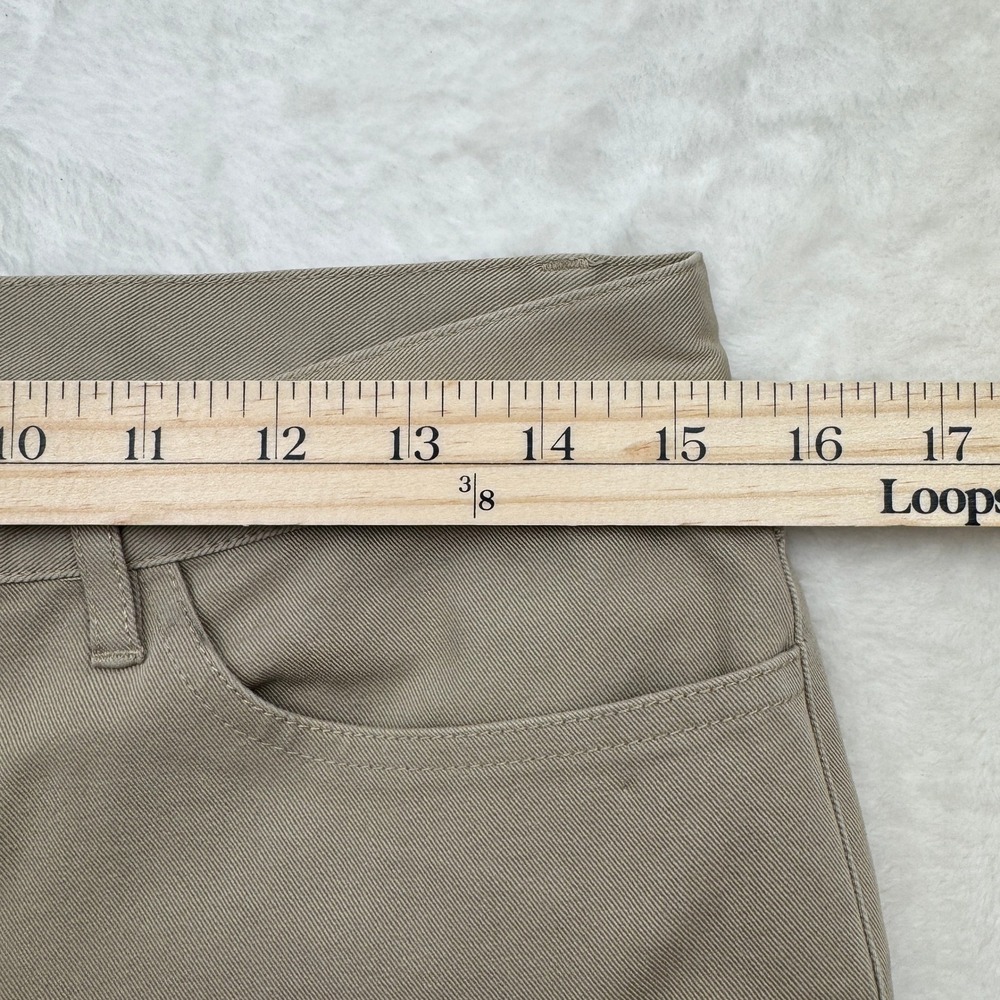 J.Crew Chino Pants Womens 4 Tan Khaki Straight Leg Cotton Stretch Twill Mid Rise - Picture 4 of 11